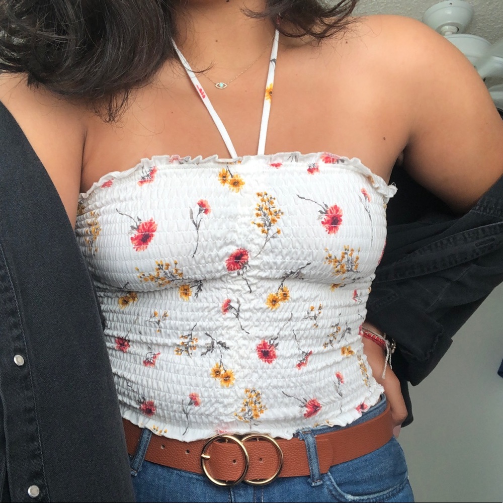 Floral crop top
